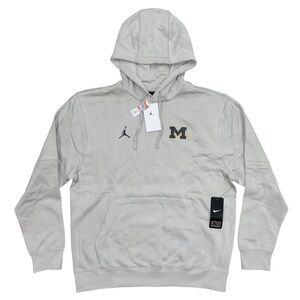 Air Jordan Michigan Wolverines Gray Hoodie Sweatshirt